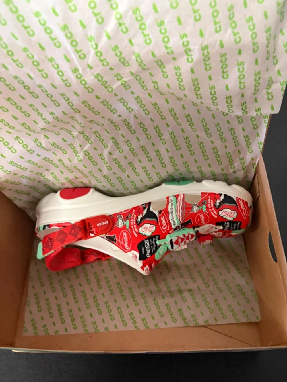 New Crocs Coca Cola Coke All-TerraIn Clog Men’s Size 10 Red / White 209312-100